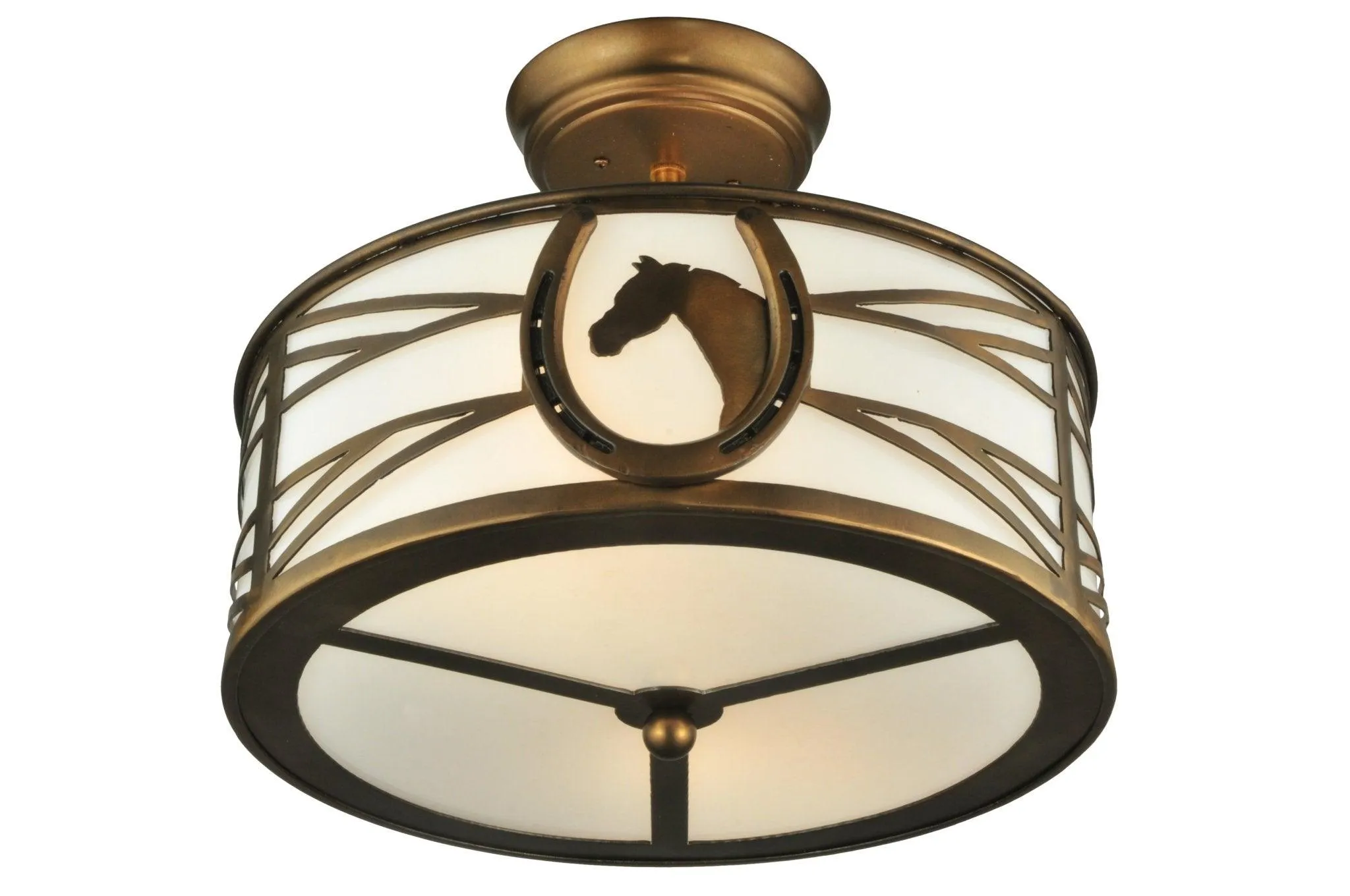 Equine Silhouette Semi-Flushmount