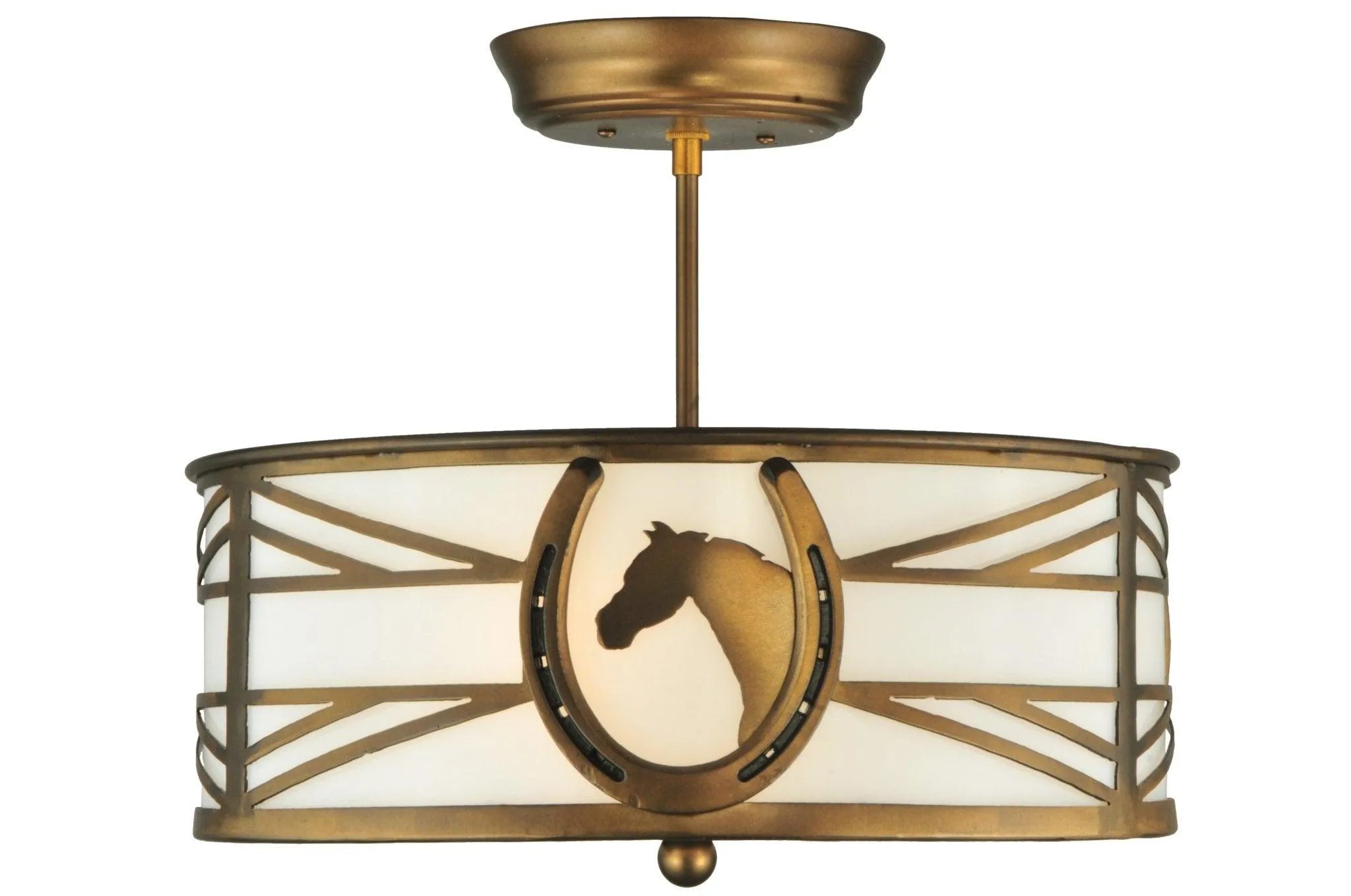 Equine Silhouette Semi-Flushmount