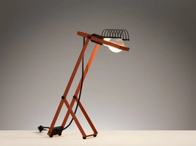 Ernesto Gismondi for Artemide Table Lamp 'Sintesi' in Red Knife Set,Kitchen Knives