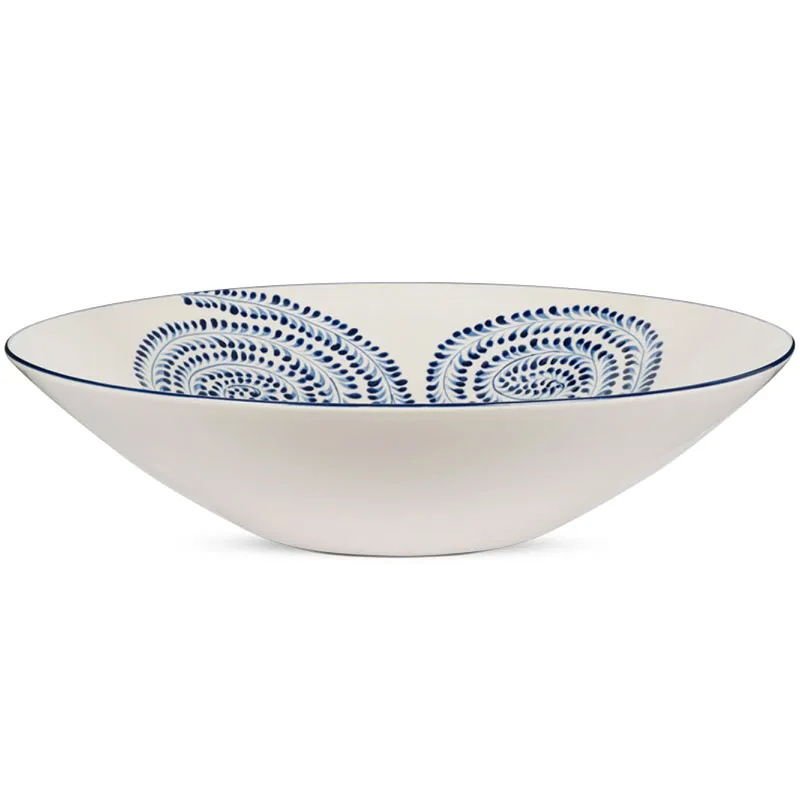 Eshani Serving Bowl, D34.5cm, Indigo