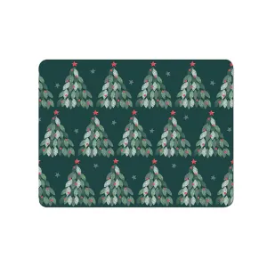 Evergreen Set of 6 Placemats, L30.5 x W23cm, Multi tufted headboard, king headboard