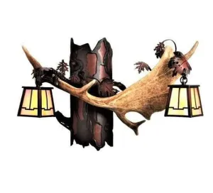 Fallow Antler Wall Sconce antler chandelier, rustic lighting