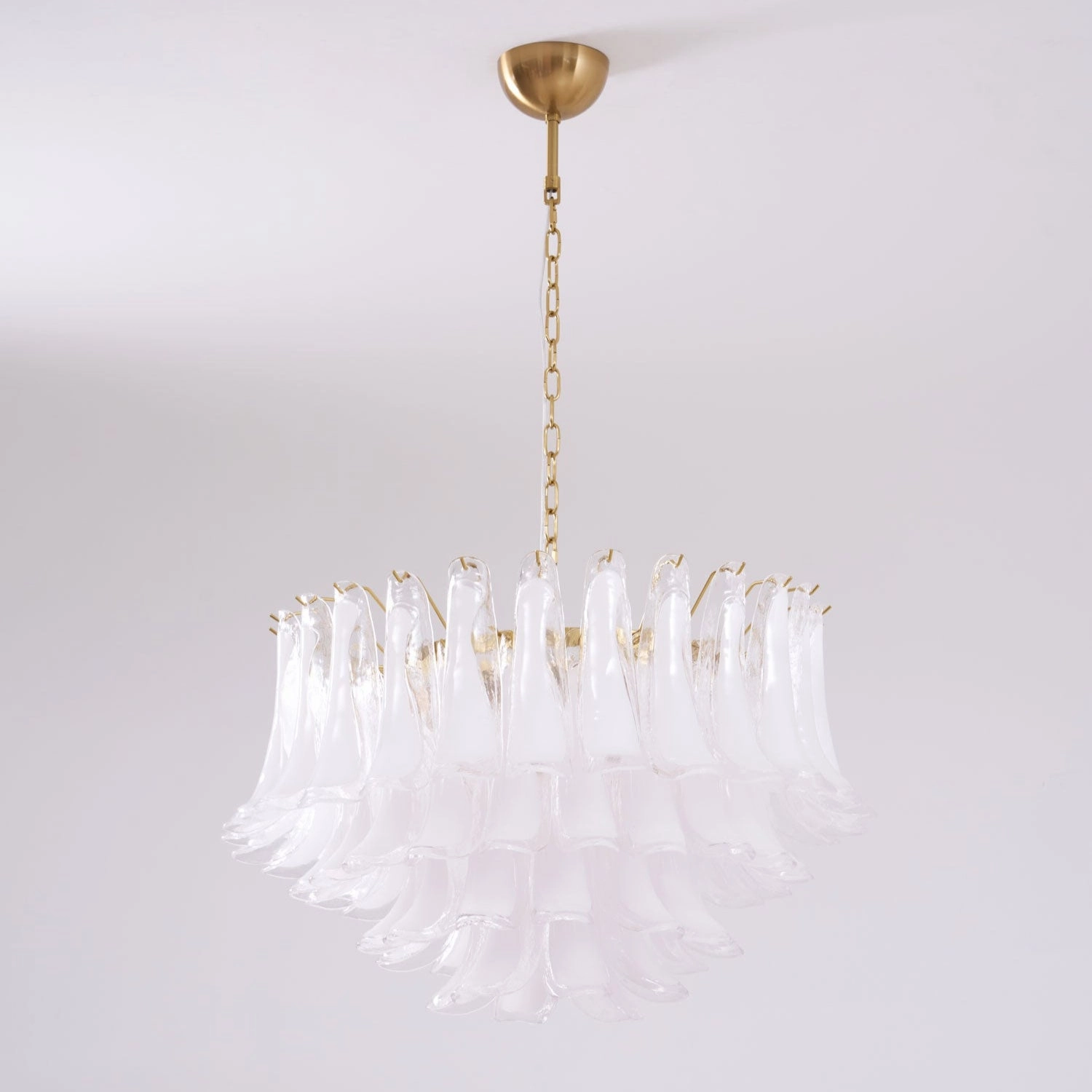 Fiora Pink Glass Chandelier