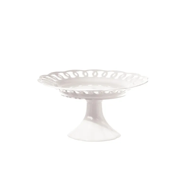 Firenze Cake Stand, D30cm, White napkin rings, dining placemats
