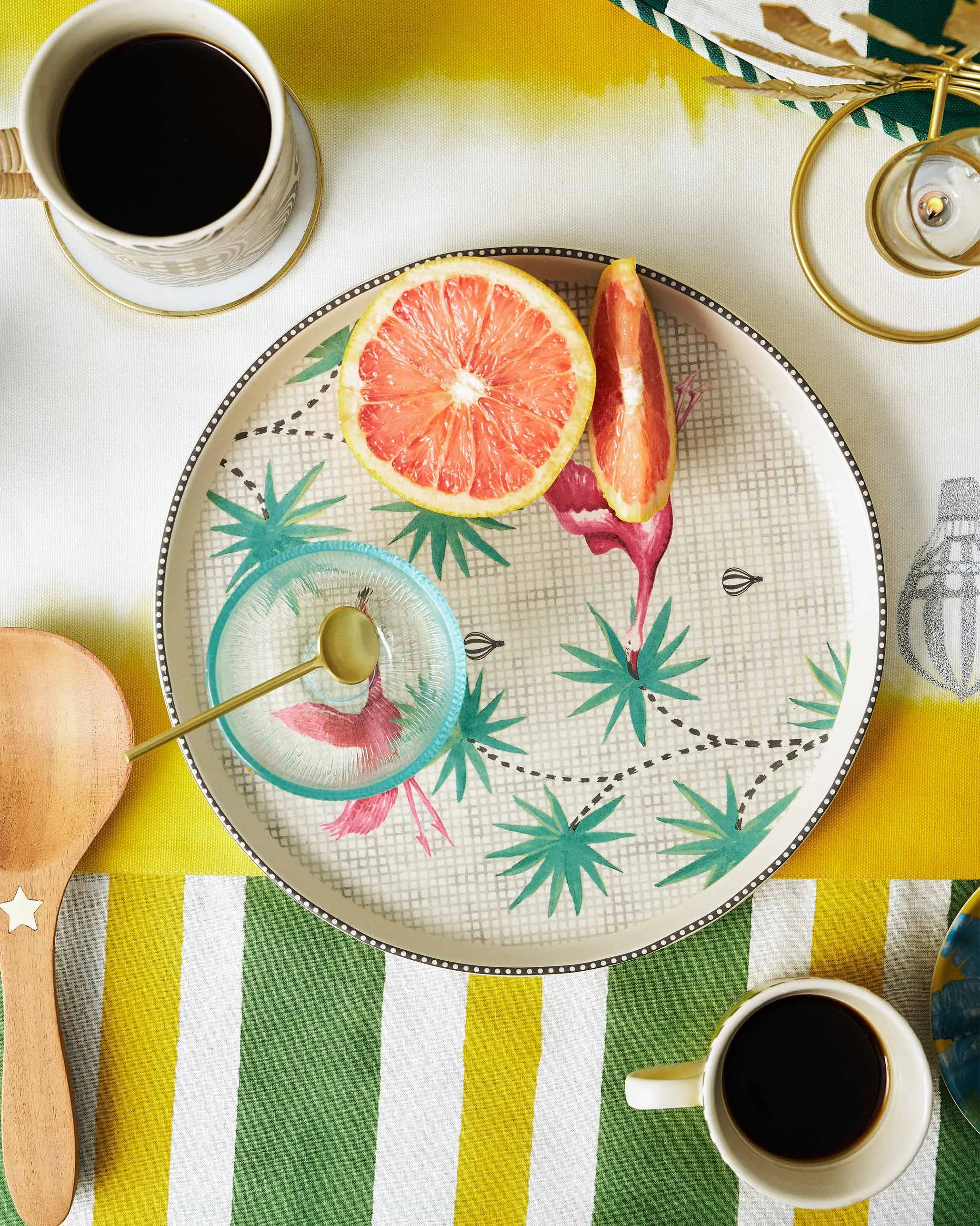 Flamingo Lush Chip & Dip Platter