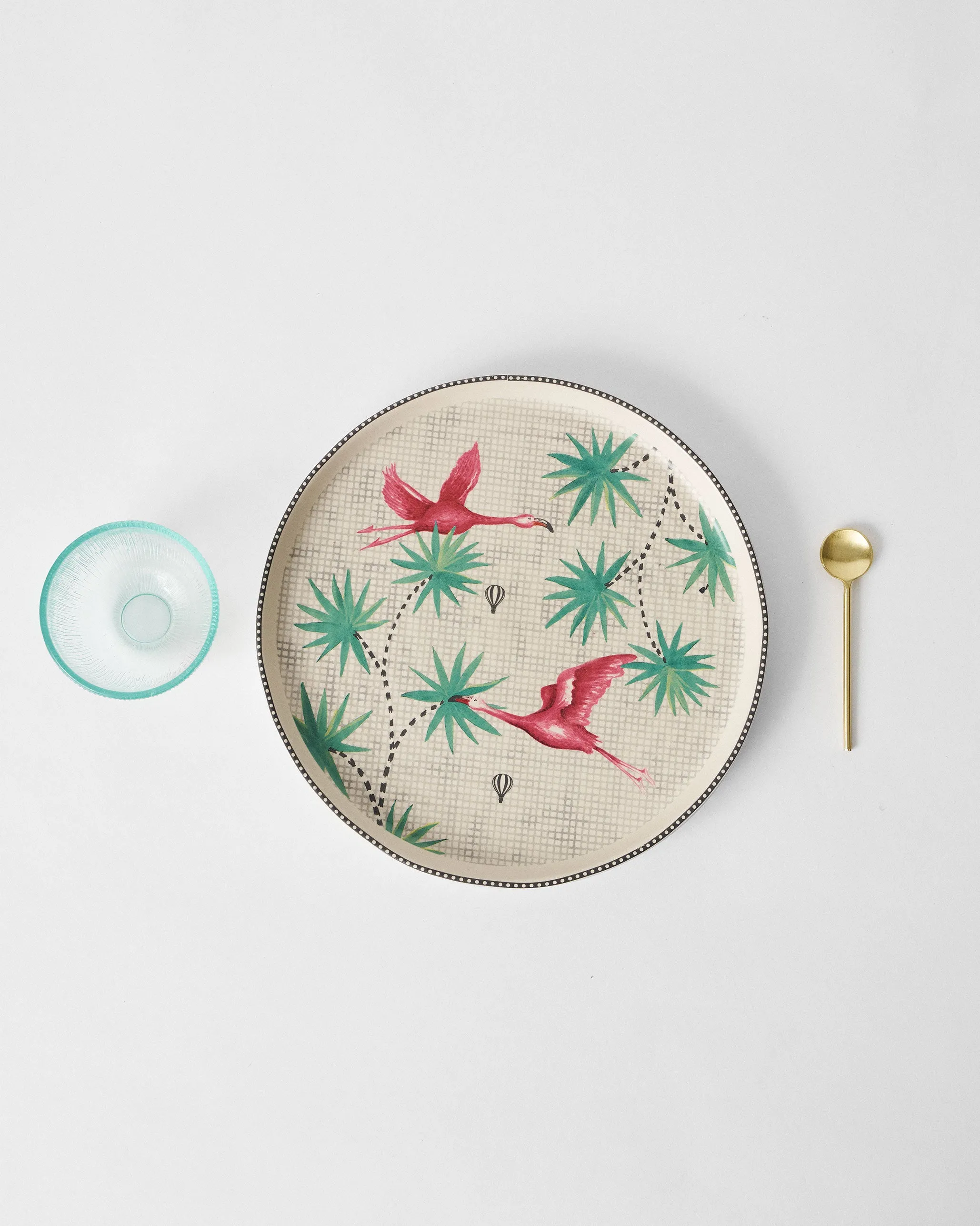 Flamingo Lush Chip & Dip Platter
