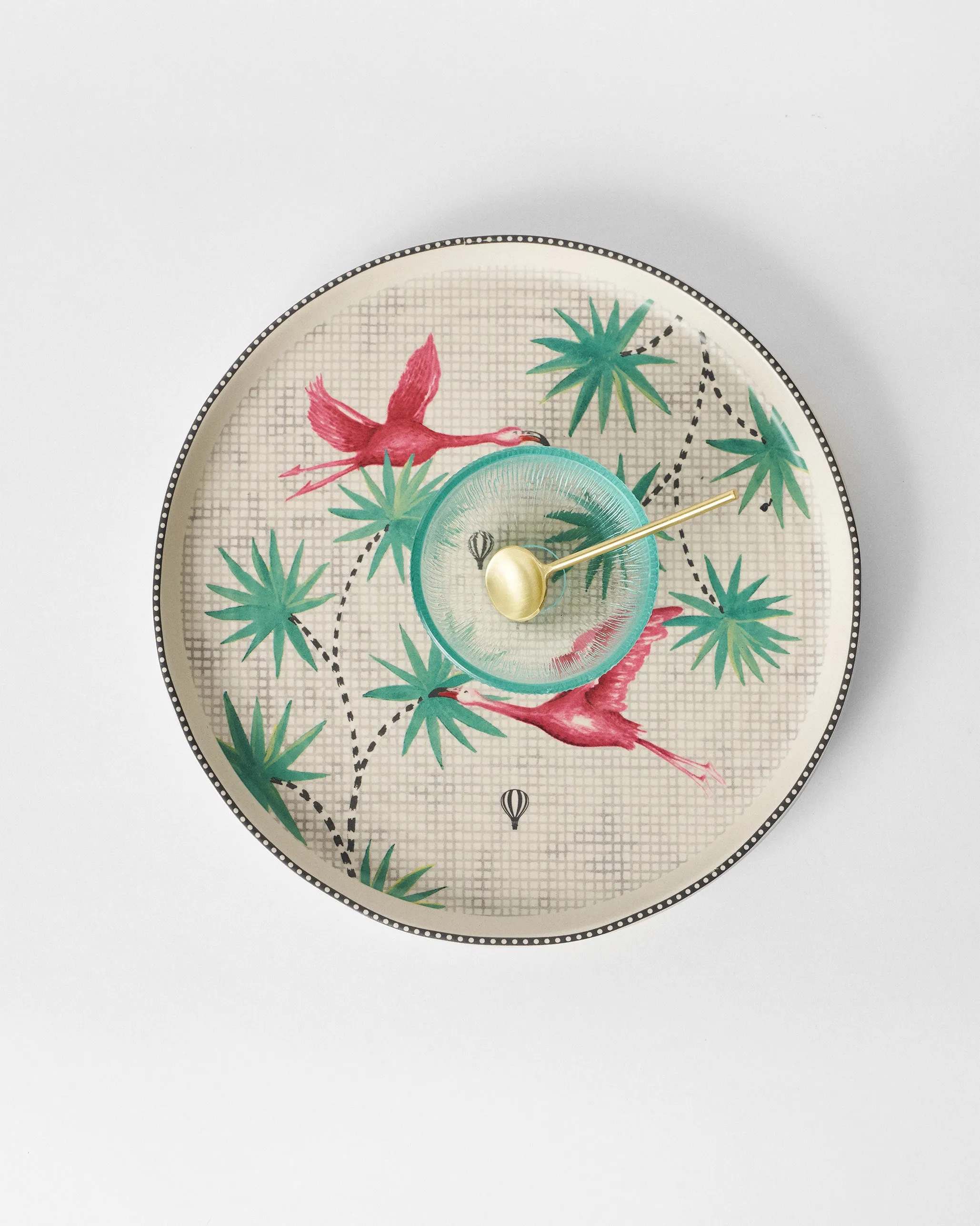 Flamingo Lush Chip & Dip Platter
