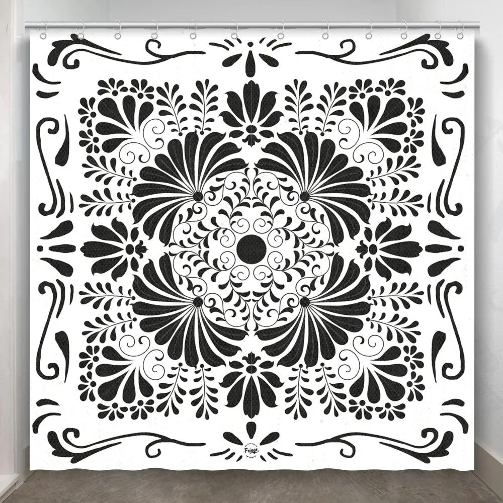 Floral Mandala Shower Curtain
