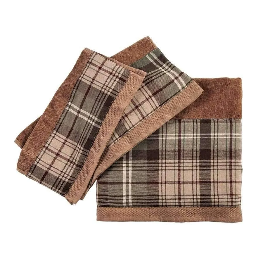 Forest Plaid Bathroom Towel Sets