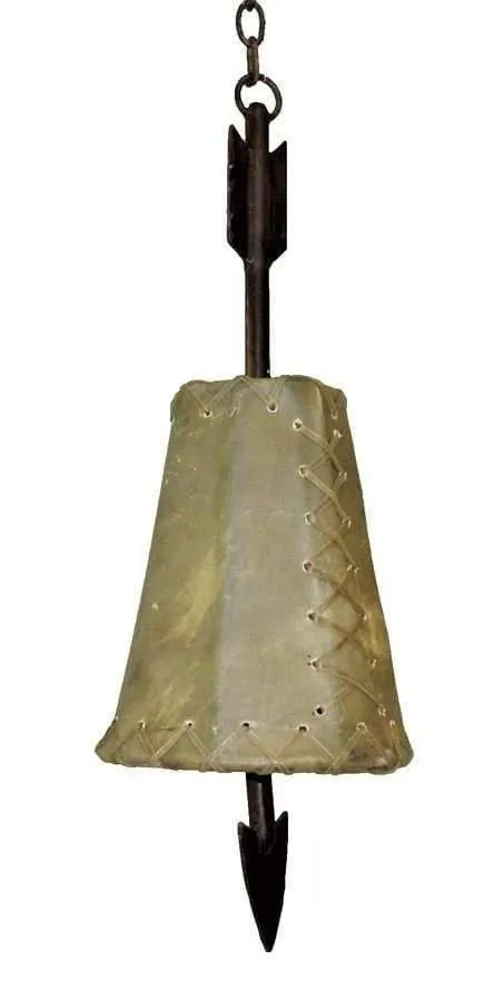 Fort Rock Rawhide & Arrow Pendant Light