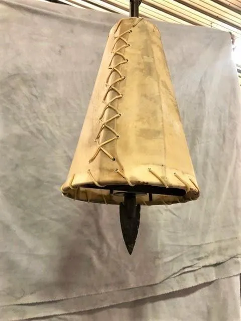 Fort Rock Rawhide & Arrow Pendant Light
