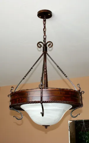 Georgian Forged Iron Chandelier patio chat set, outdoor furniture set