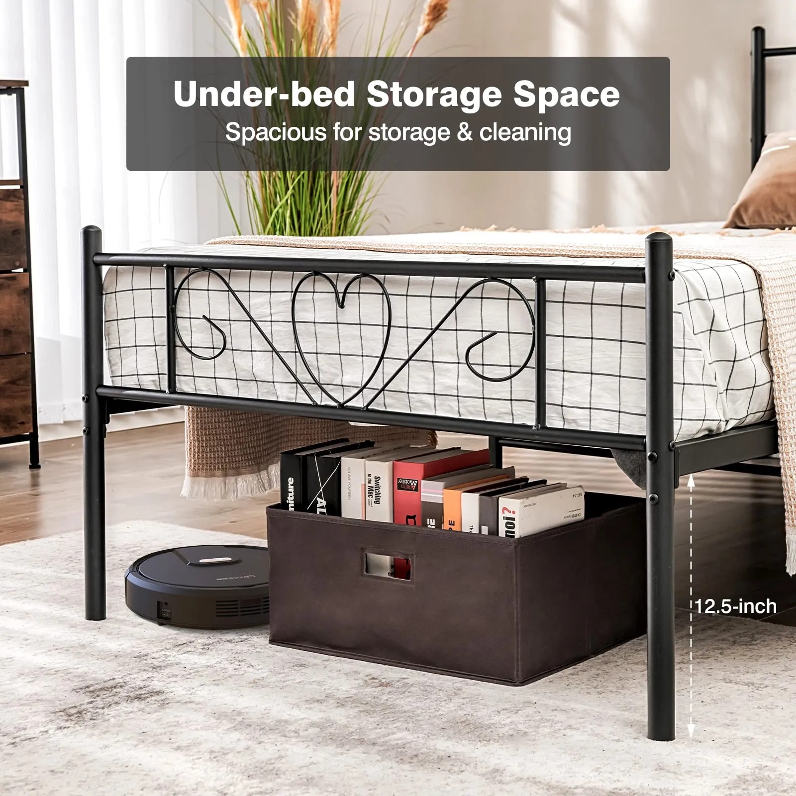 Giantex 12.5-Inch-High Twin XL Metal Bed Frame