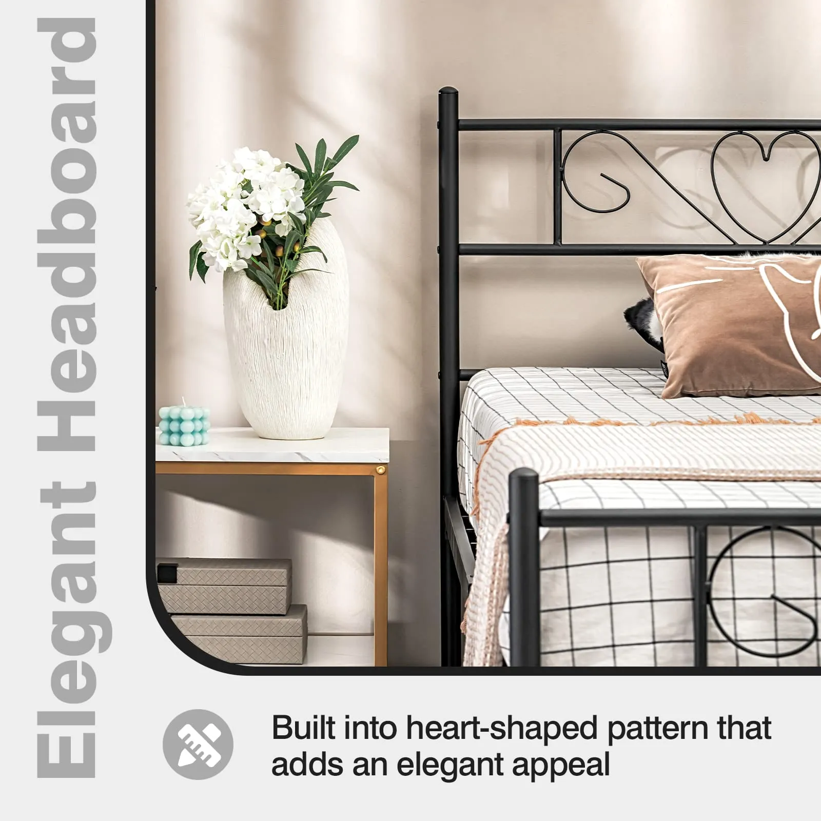 Giantex 12.5-Inch-High Twin XL Metal Bed Frame