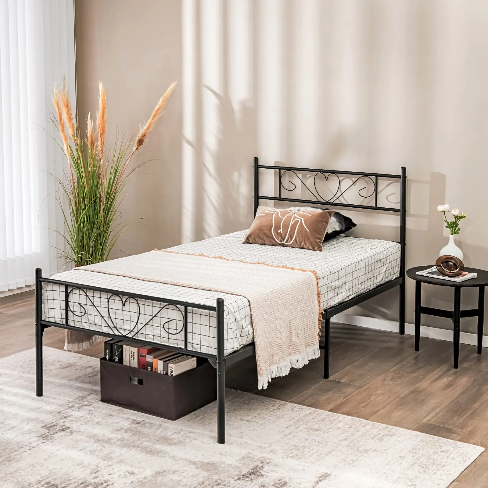 Giantex 12.5-Inch-High Twin XL Metal Bed Frame