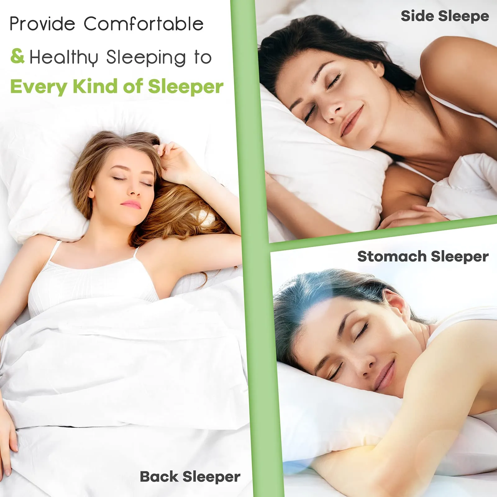 Giantex 2 Pack Shredded Memory Foam Pillows