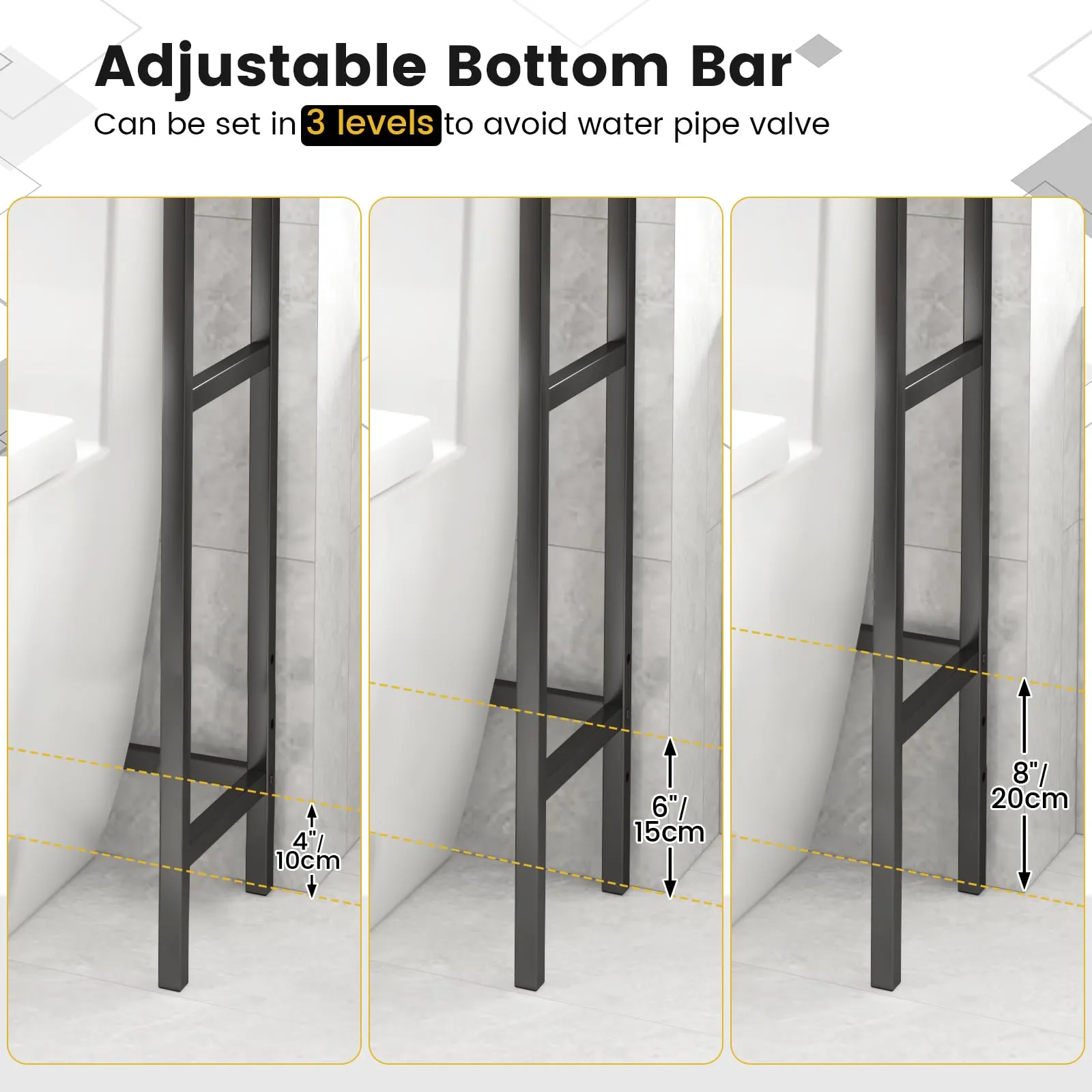 Giantex 3-Tier Over-The-Toilet Rack