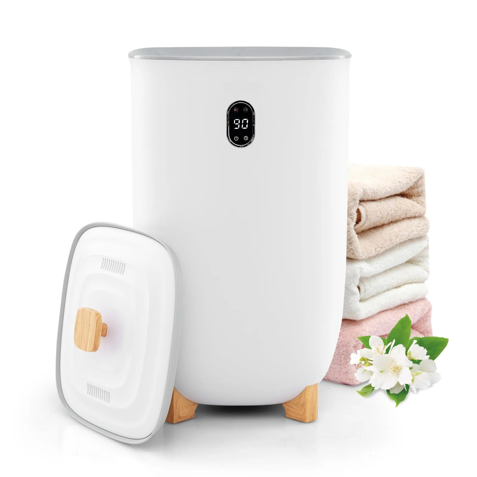 Giantex 40L Large Towel Warmer Bucket, Hot Towel Bucket for Bathroom Spa bathroom organizer, toilet brush holder