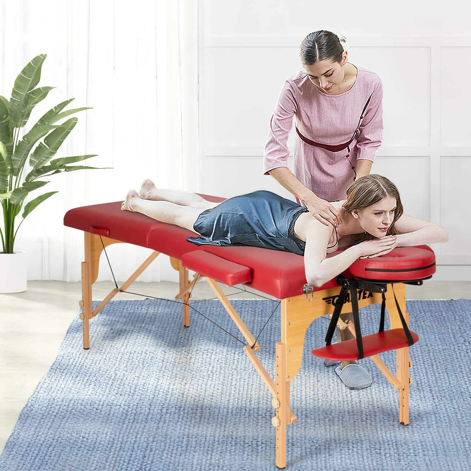 Giantex 84 inch Massage Table Lash Bed, Portable Massage Bed, 2 Folding Mode