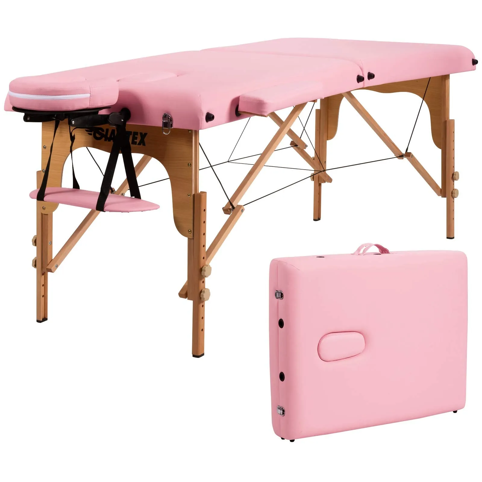 Giantex 84 inch Massage Table Lash Bed, Portable Massage Bed, 2 Folding Mode