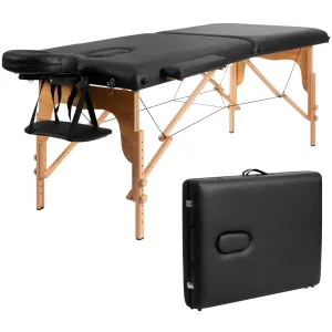 Giantex 84 inch Massage Table Lash Bed, Portable Massage Bed, 2 Folding Mode folding chair, portable chair