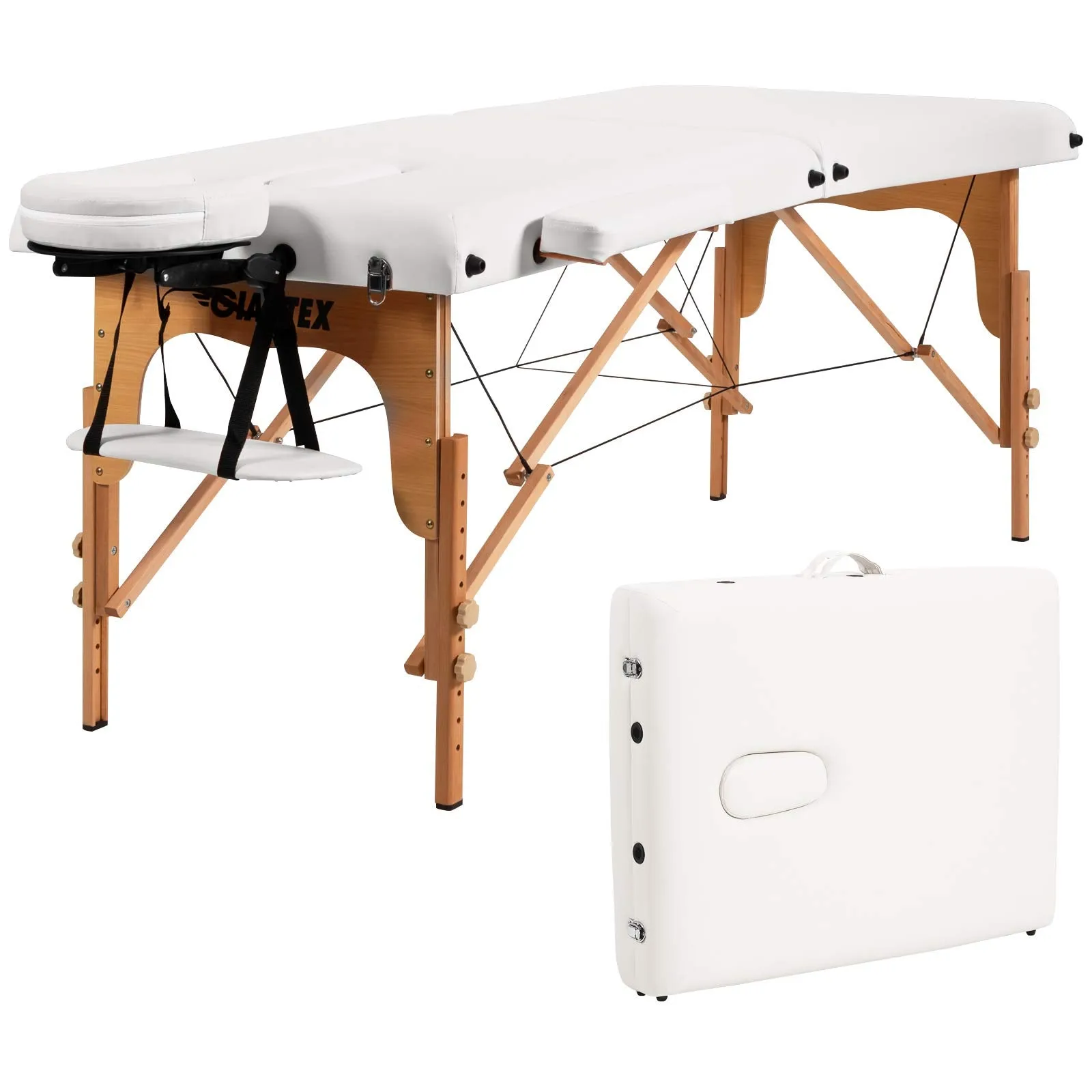 Giantex 84 inch Massage Table Lash Bed, Portable Massage Bed, 2 Folding Mode