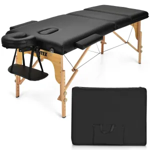 Giantex 84inch Folding Massage Table Spa Bed, 3 Folding Mode folding chair, portable chair