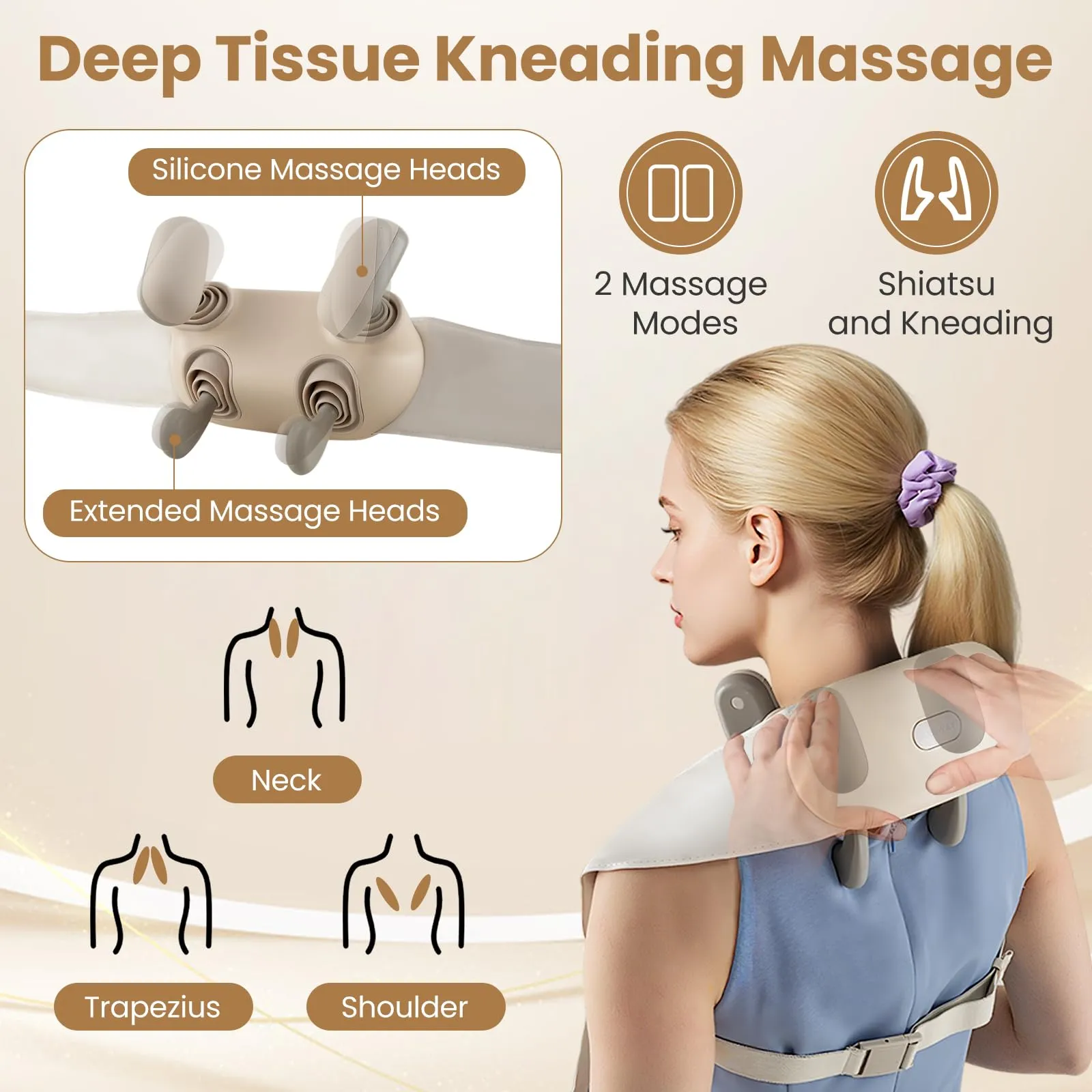 Giantex Back Massager for Pain Relief for Back Shoulder Leg