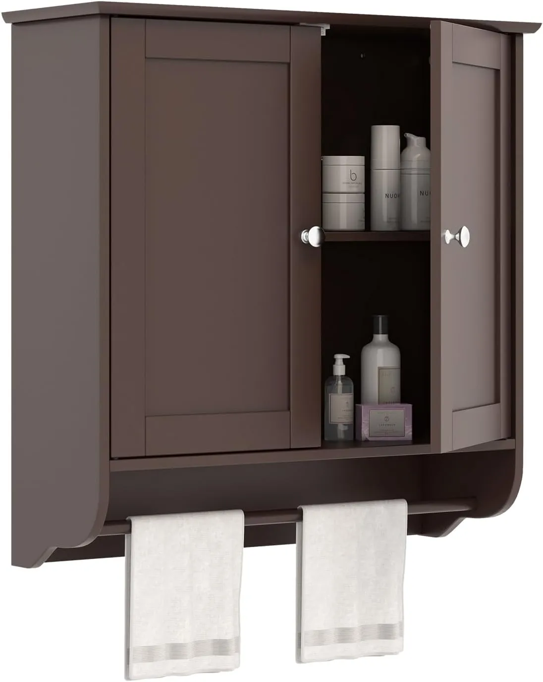 Giantex Bathroom Cabinet Wall Mounted - Over The Toilet Medicine Cabinet with Double Doors