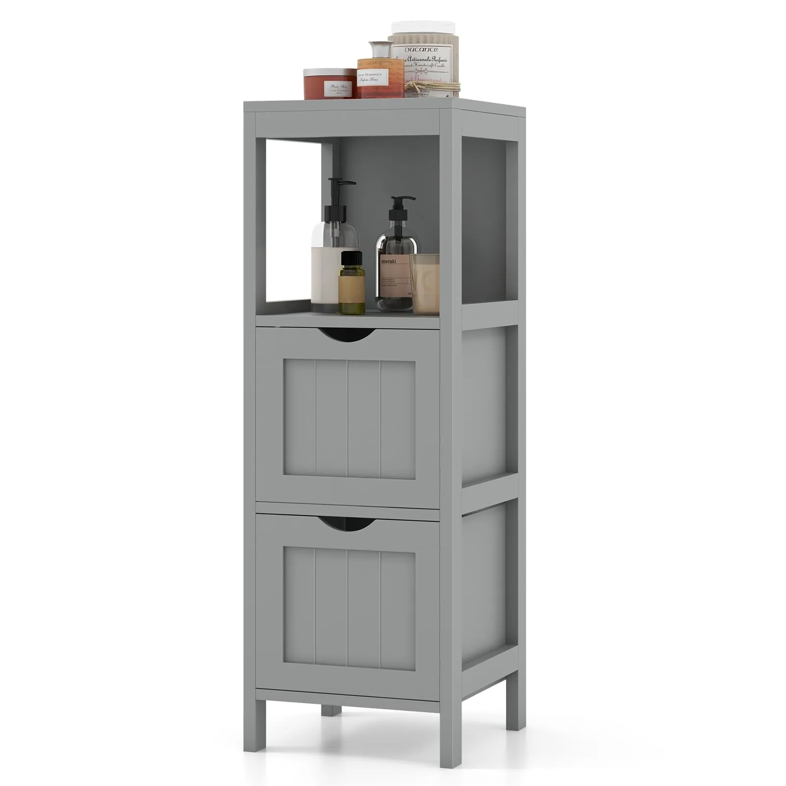 Giantex Bathroom Organizers and Storage Cabinet - Storage Organizer Rack Stand
