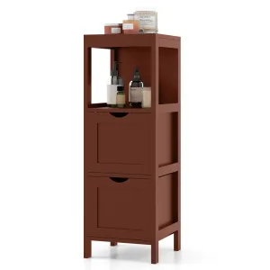 Giantex Bathroom Organizers and Storage Cabinet - Storage Organizer Rack Stand bathroom organizer, toilet brush holder