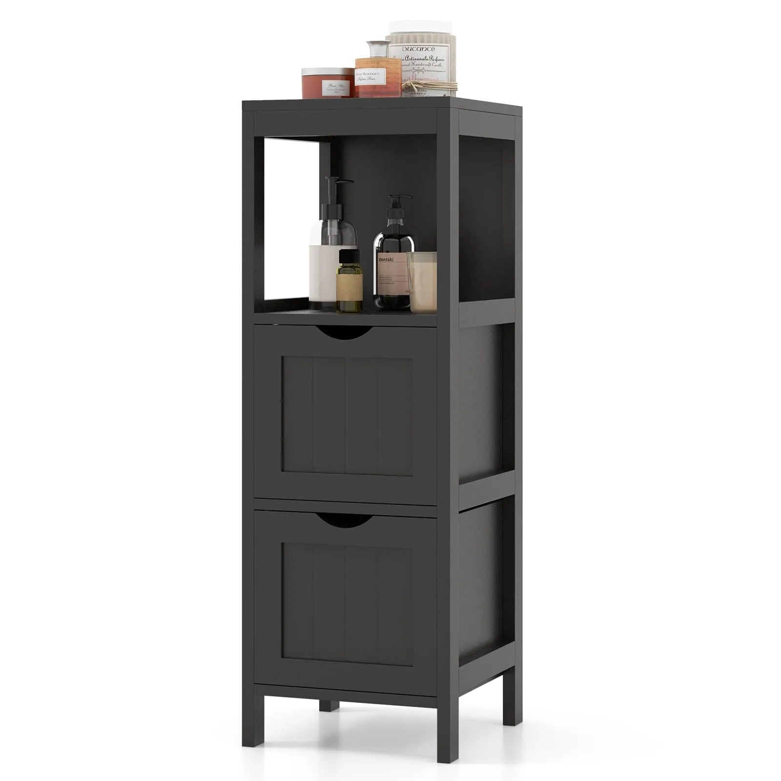 Giantex Bathroom Organizers and Storage Cabinet - Storage Organizer Rack Stand