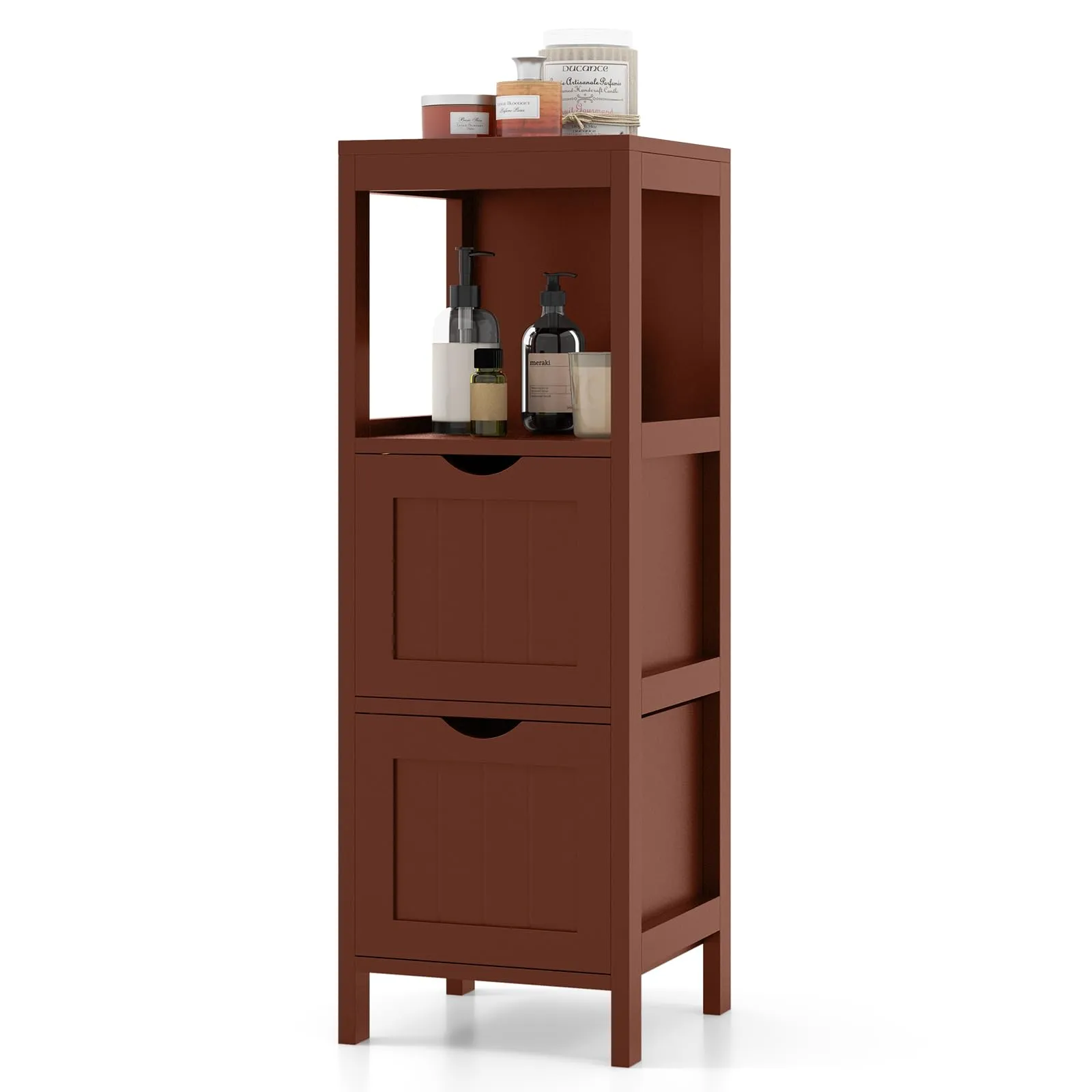Giantex Bathroom Organizers and Storage Cabinet - Storage Organizer Rack Stand bathroom organizer, toilet brush holder