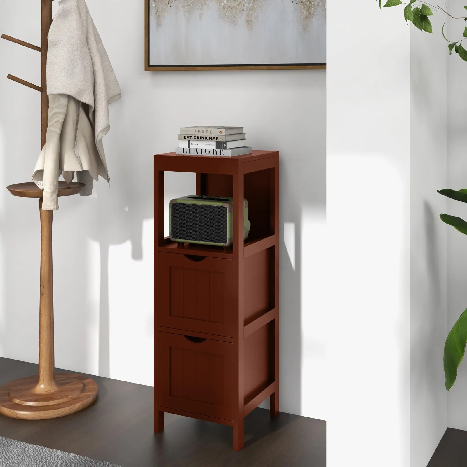 Giantex Bathroom Organizers and Storage Cabinet - Storage Organizer Rack Stand