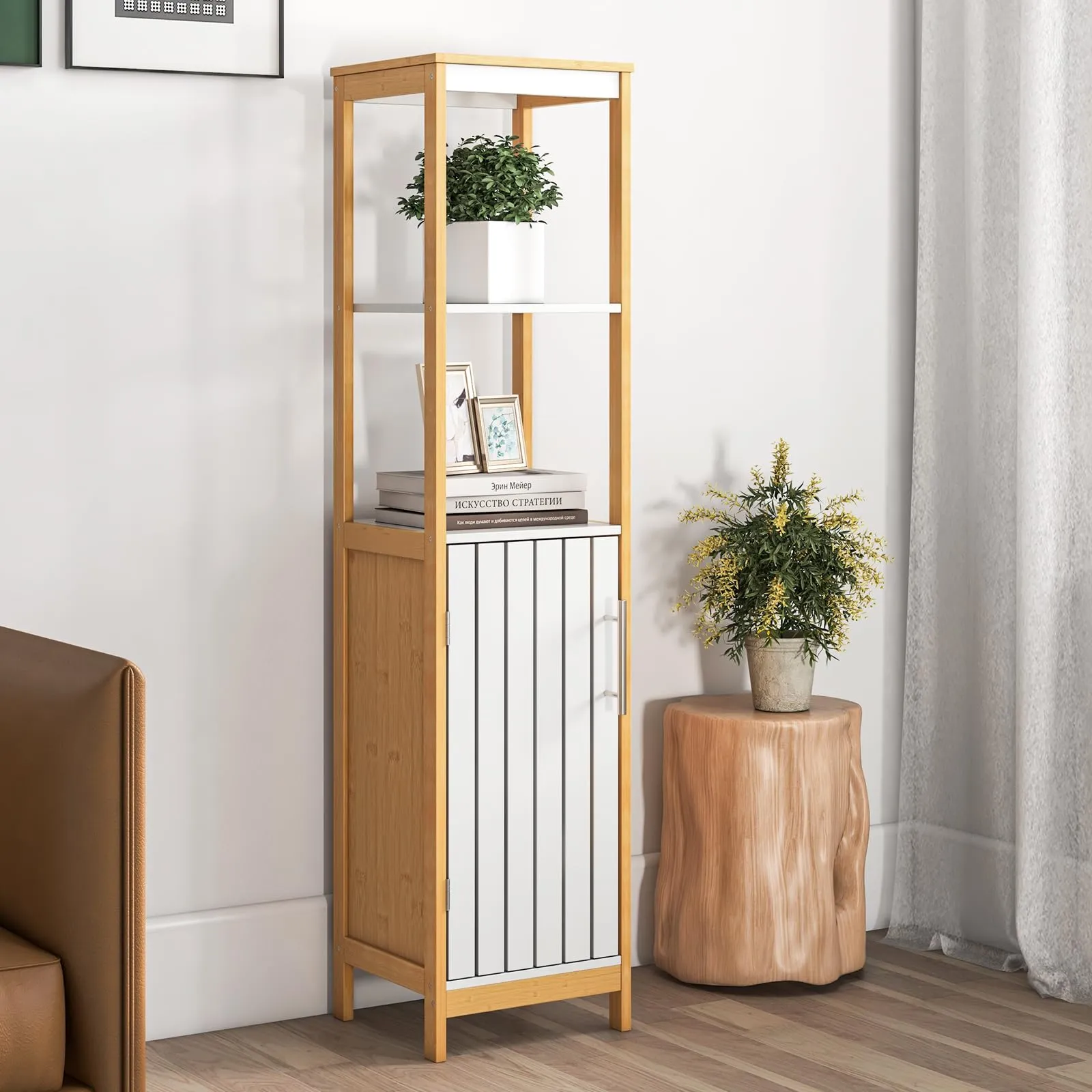 Giantex Bathroom Storage Cabinet Freestanding