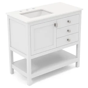 Giantex Bathroom Vanity with Ceramic Sink bathroom organizer, toilet brush holder