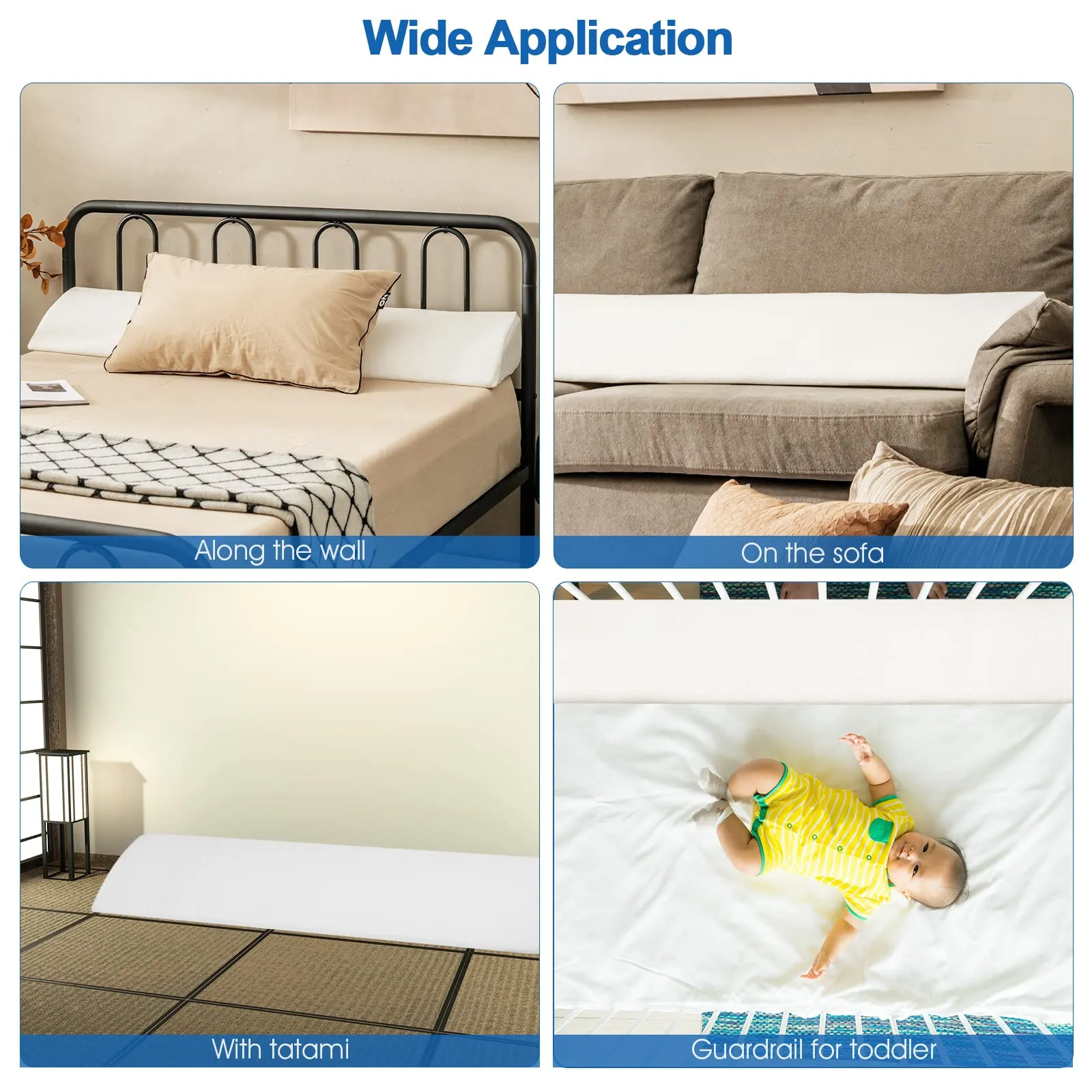 Giantex Bed Wedge Pillow Stopper