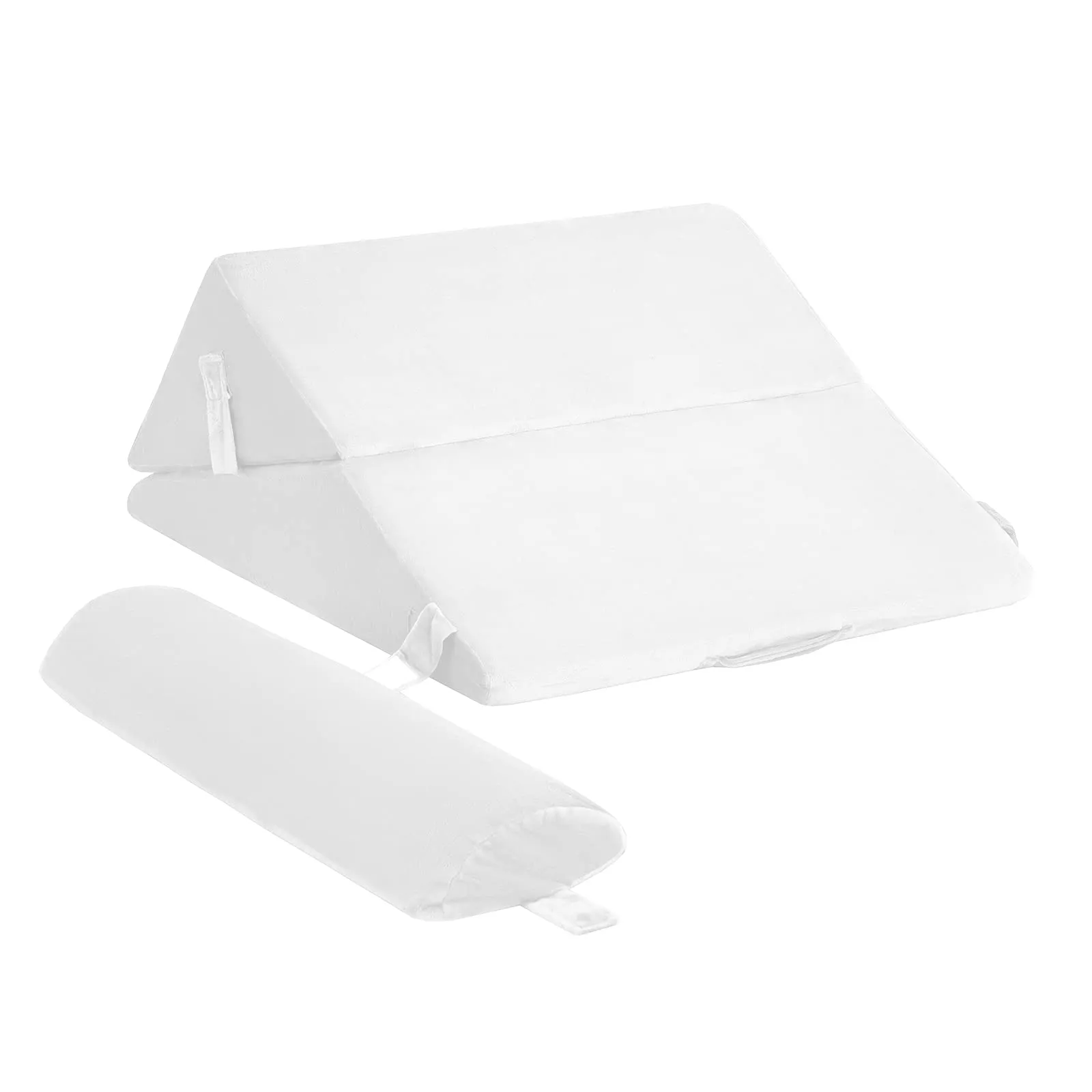 Giantex Bed Wedge Pillow with Adjustable Back Support Detachable Headrest, Memory Foam Fill