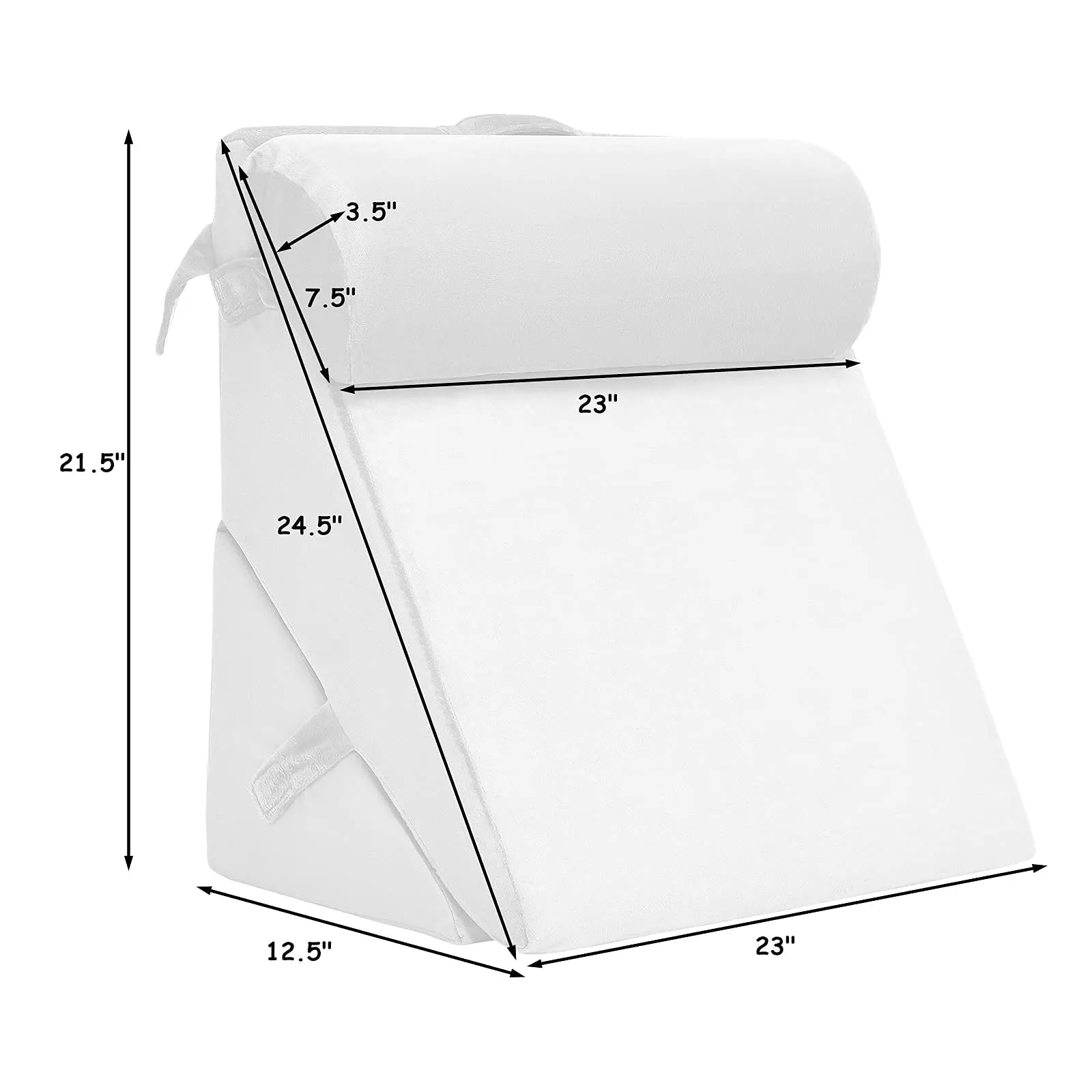 Giantex Bed Wedge Pillow with Adjustable Back Support Detachable Headrest, Memory Foam Fill