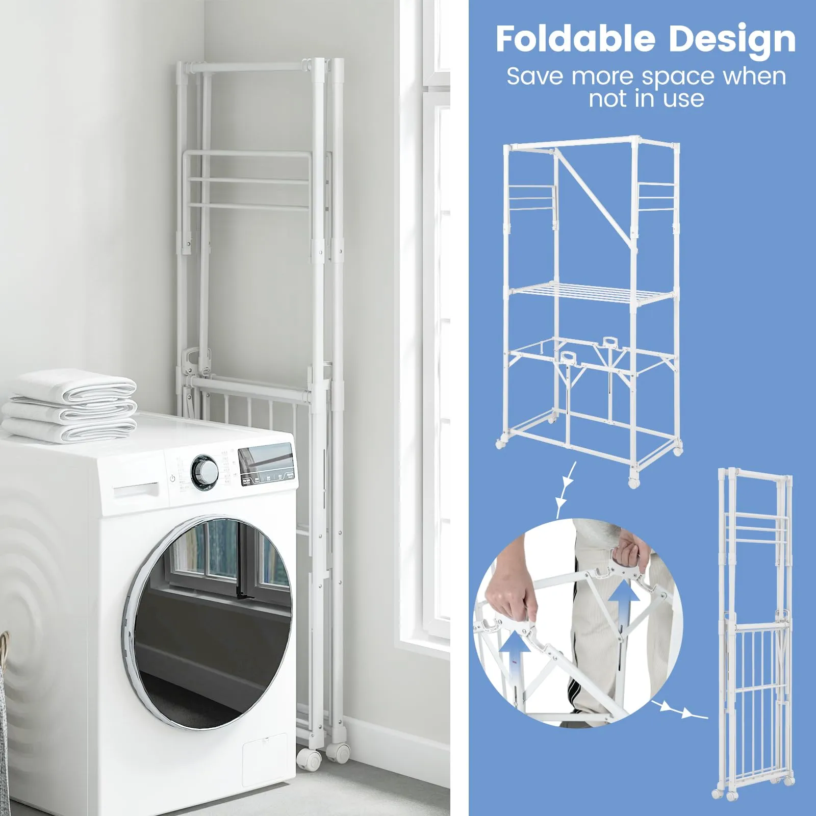 Giantex Clothes Drying Rack with Wheels
