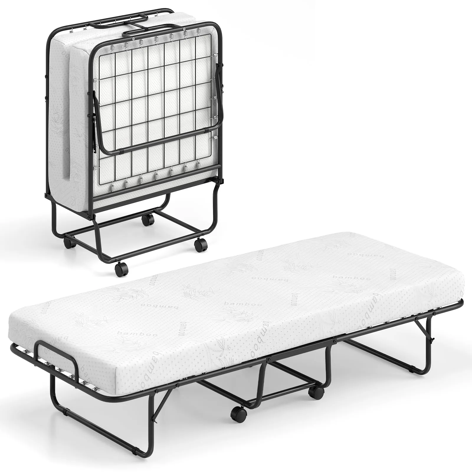 Giantex Folding Bed with Mattress for Adults bed frame, queen bed
