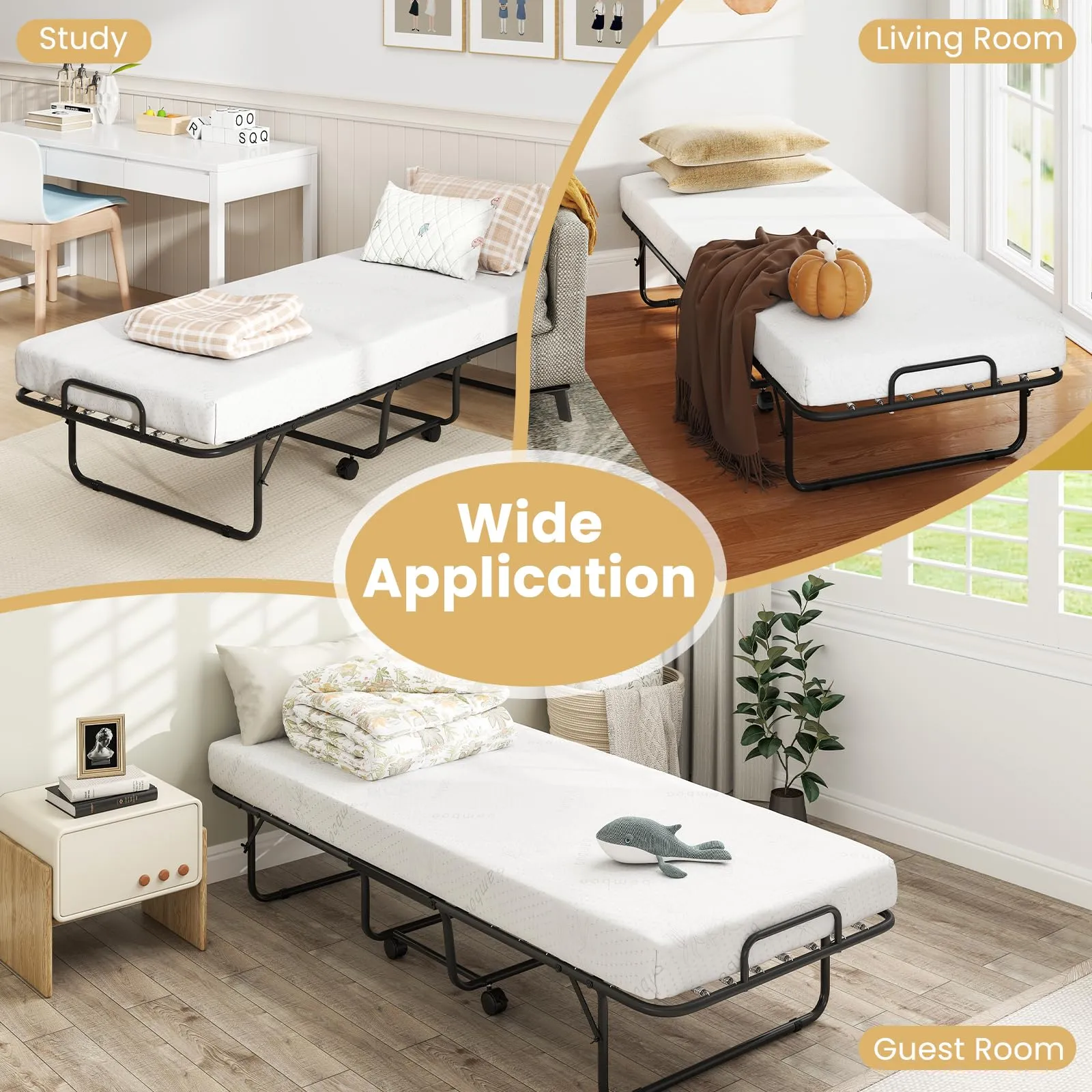 Giantex Folding Bed with Mattress for Adults