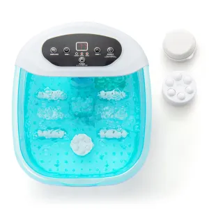 Giantex Foot Spa with Heat and Massage - Feet Bath Soak Tub w/Bubble, Vibration, Removable Pedicure Stone folding chair, portable chair