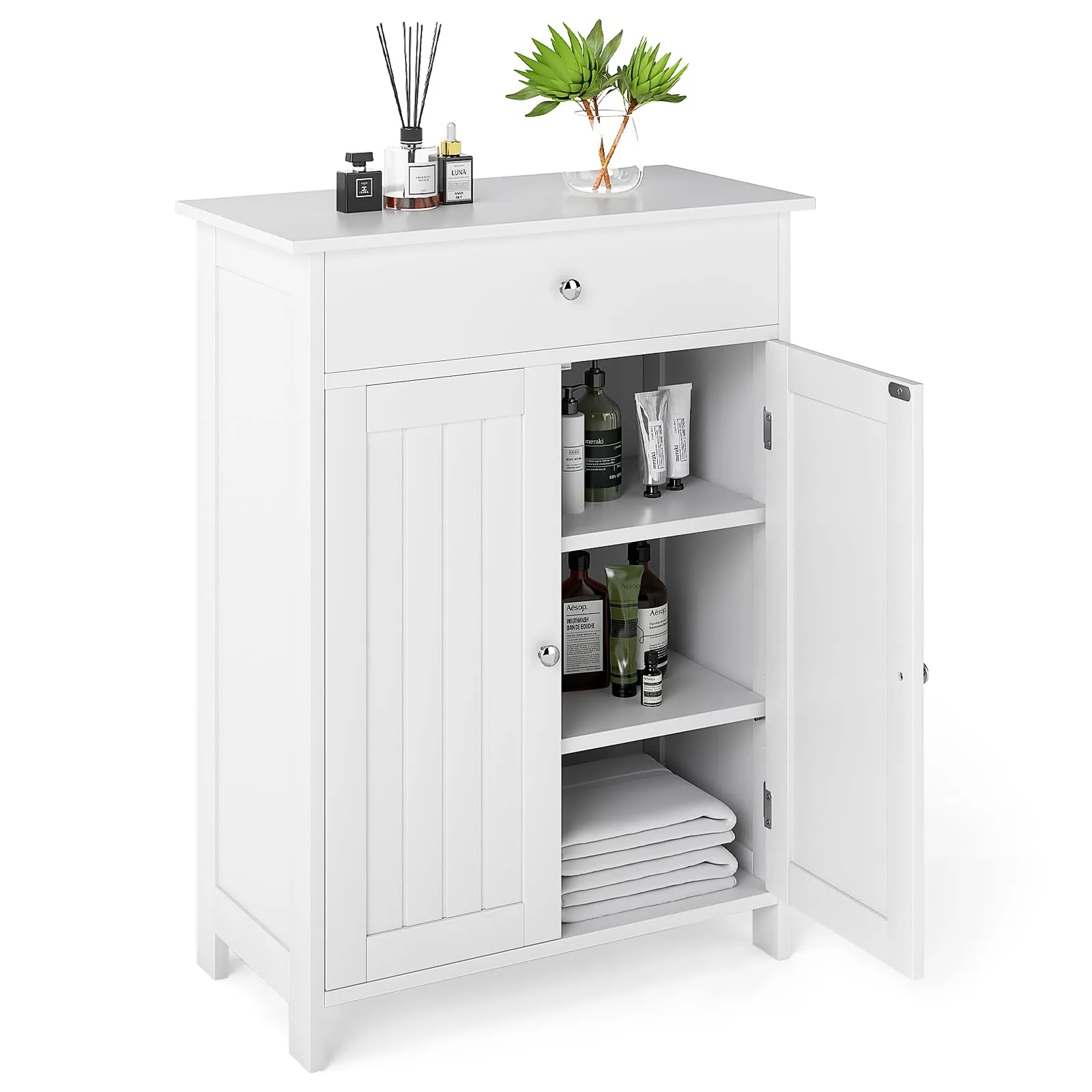 Giantex  Freestanding Bathroom Storage Cabinet