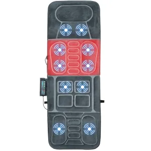 Giantex Full Body Massage Mat with Heat, Back Massage Chair Pad with 10 Vibration Motors folding chair, portable chair