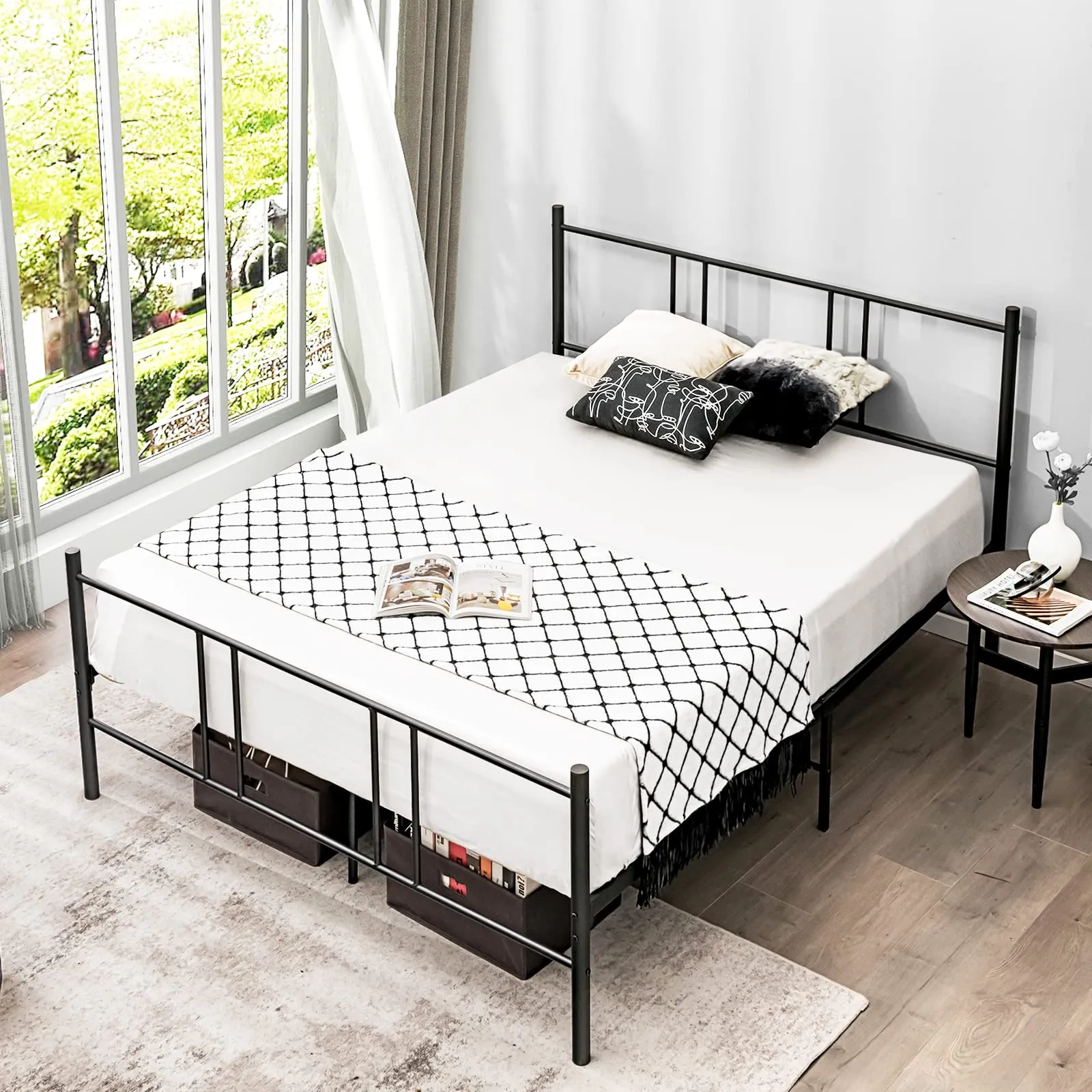 Giantex Full Size Platform Bed Frame