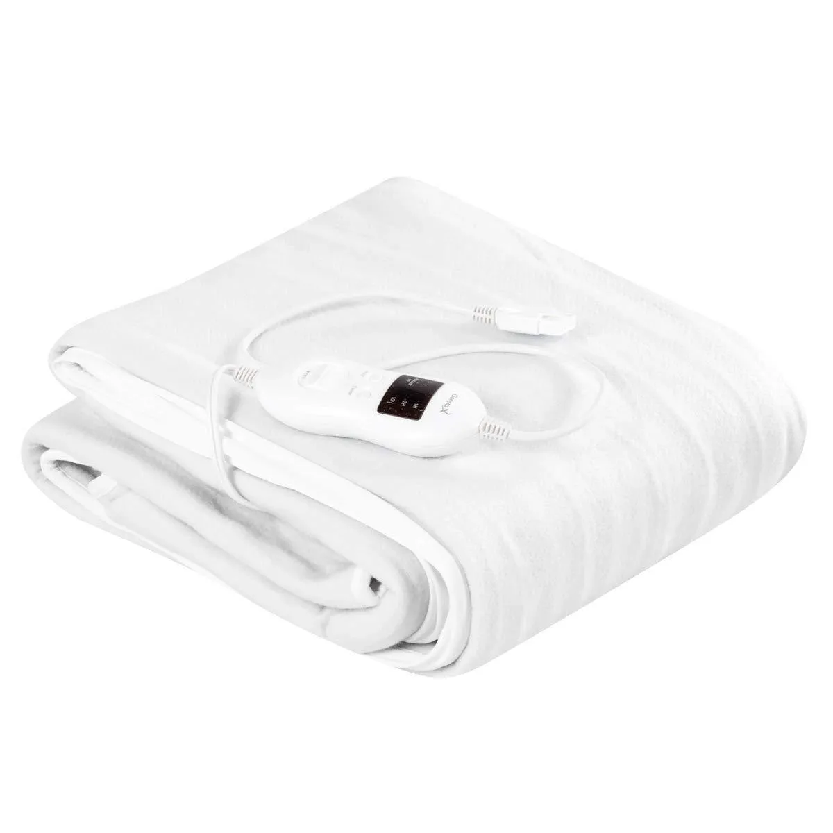 Giantex Heated Electric Mattress Pad w/ 8 Temperature Regulation (Twin/Full/Queen/King) fleece blanket, knit throw