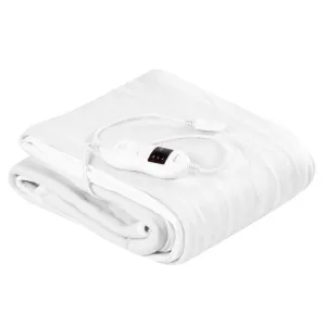 Giantex Heated Electric Mattress Pad w/ 8 Temperature Regulation (Twin/Full/Queen/King) fleece blanket, knit throw
