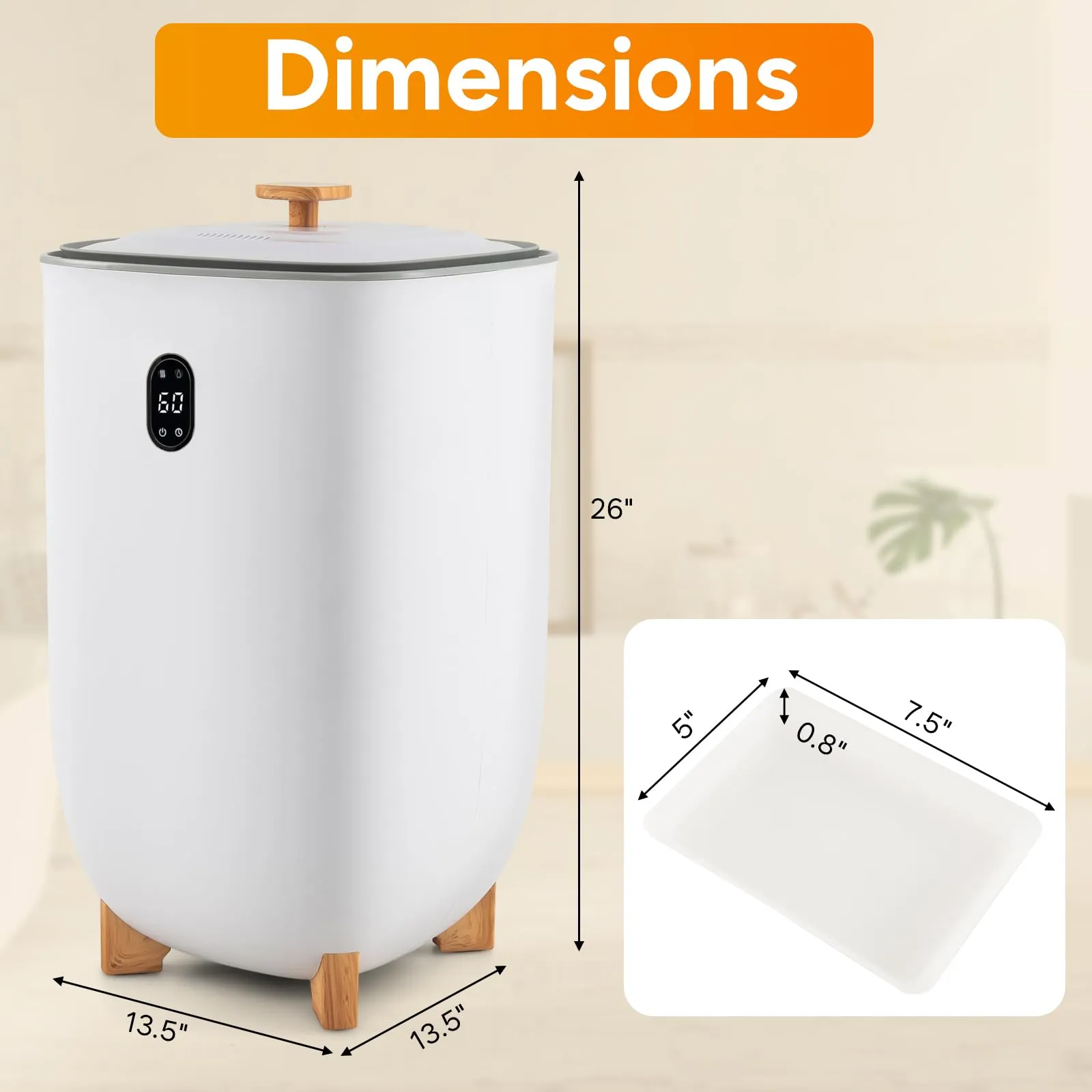 Giantex Large Towel Warmer Bucket - 35L Hot Towel Warmer for Bathroom Spa