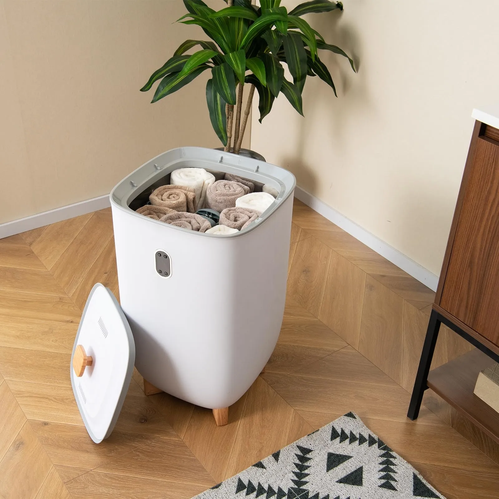 Giantex Large Towel Warmer Bucket - 35L Hot Towel Warmer for Bathroom Spa